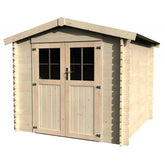 Abri de jardin Flandres 6,12m² en bois massif 28mm avec double porte – Décor et Jardin Ma boutique